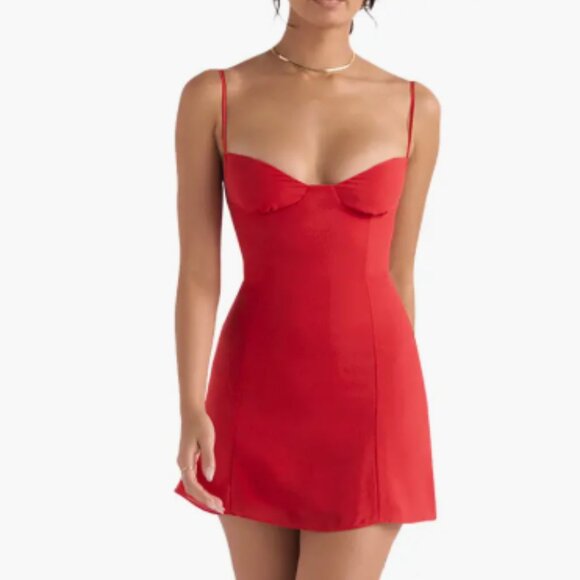 House of CB Christiana Red Mini Dress - Picture 1 of 2
